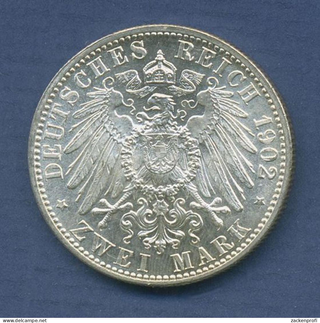 Baden 2 Mark 1902, Regierungsjubiläum Großherzog Friedrich, J 30 Fast St (m6156) - 2, 3 & 5 Mark Plata