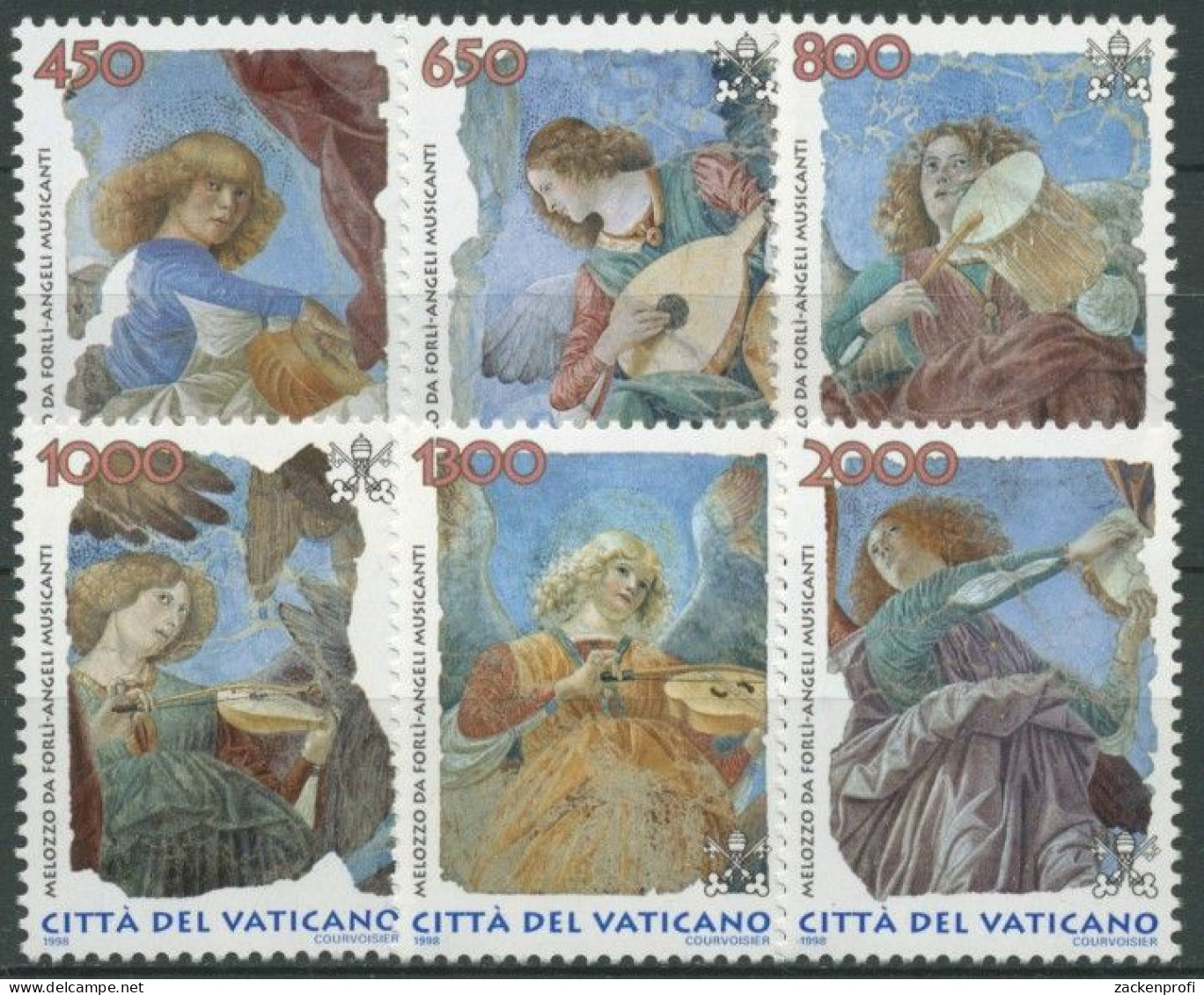 Vatikan 1998 Musizierende Engel 1246/51 Postfrisch - Ongebruikt