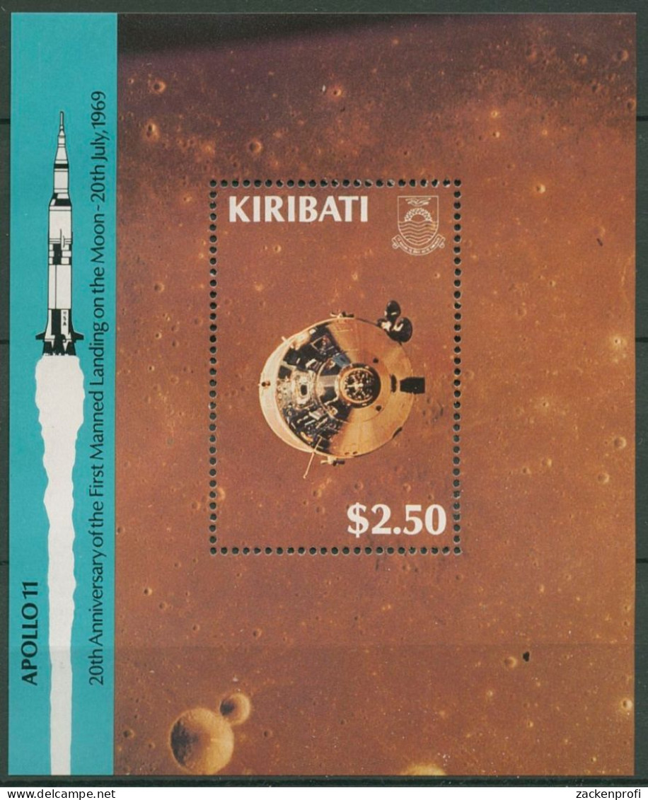 Kiribati 1989 Erste Bemannte Mondlandung Block 15 Postfrisch (C74277) - Kiribati (1979-...)