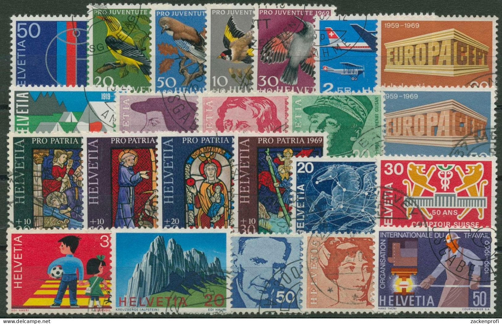 Schweiz Jahrgang 1969 Komplett (895/17) Gestempelt (G60025) - Used Stamps