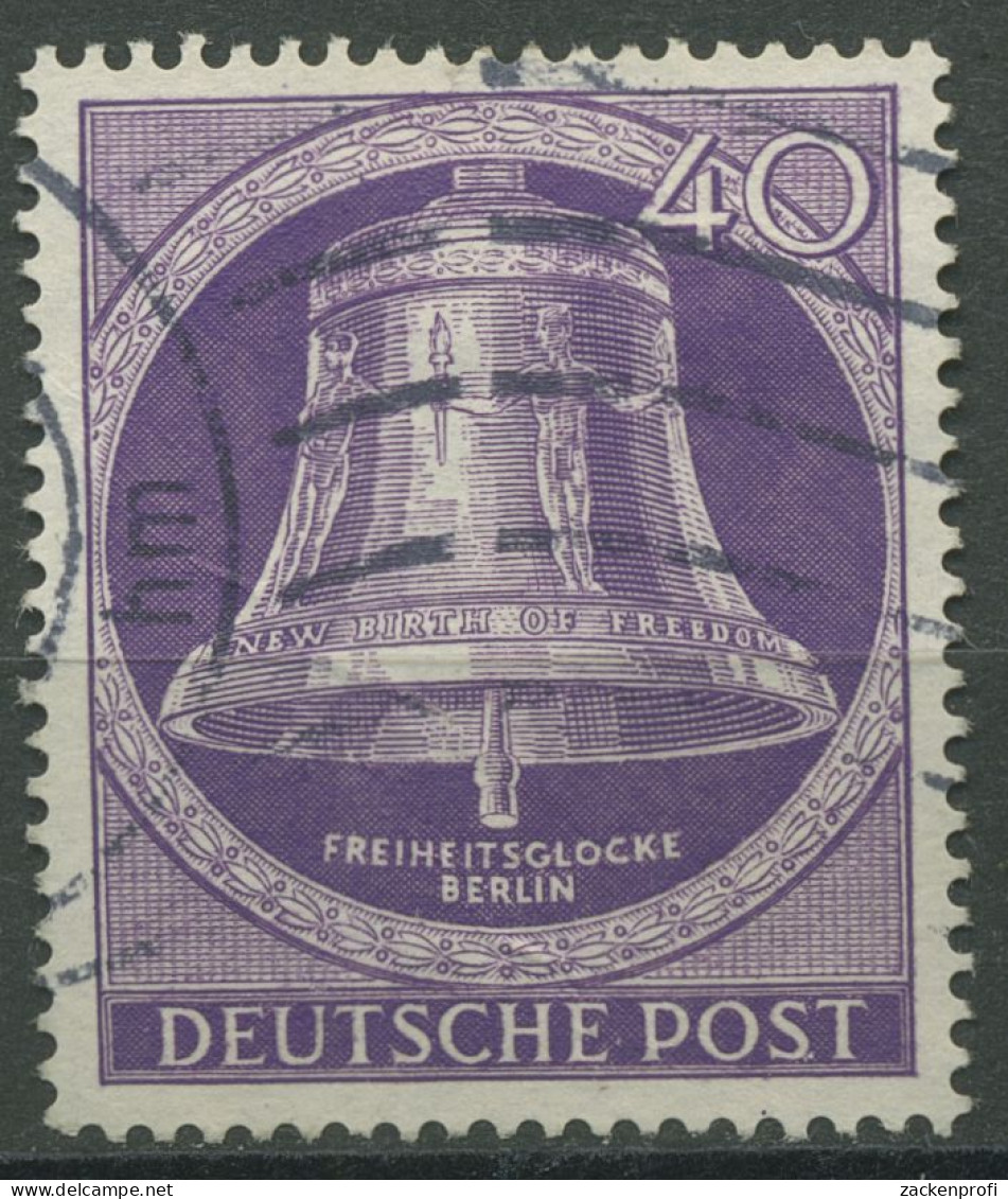 Berlin 1953 Freiheitsglocke Klöppel Mitte 105 Mit Wellenstempel (R80954) - Used Stamps