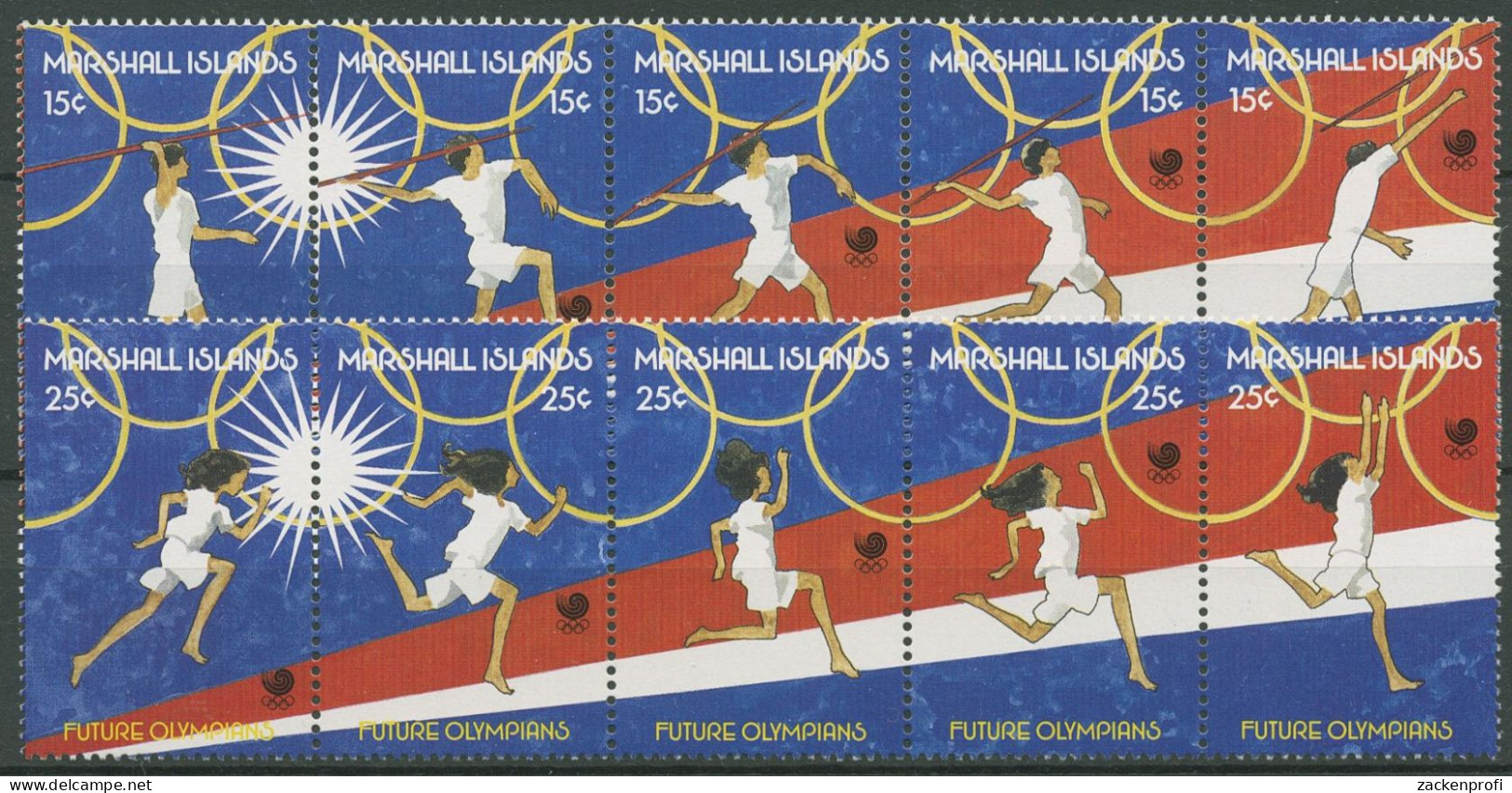 Marshall-Inseln 1988 Olympische Sommerspiele Seoul 162/71 ZD Postfrisch (C40345) - Marshallinseln