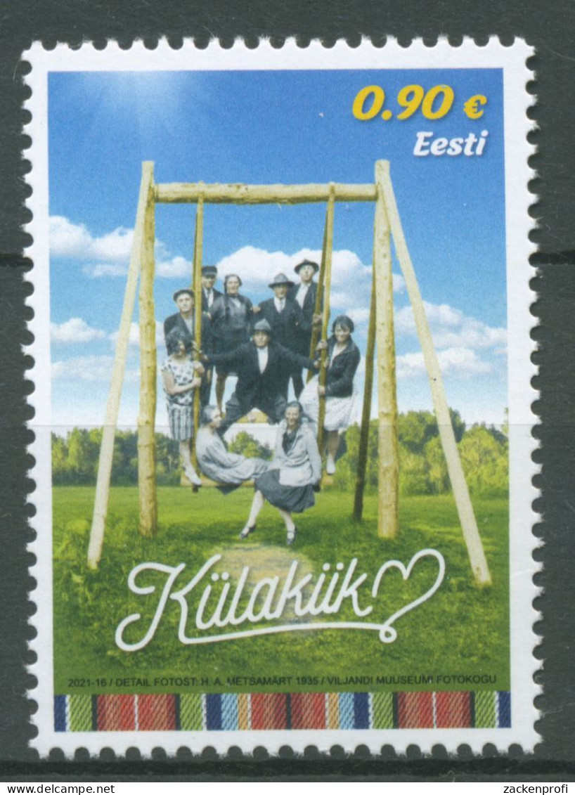 Estland 2021 Sitten & Gebräuche Dorfschaukel 1018 Postfrisch - Estonia