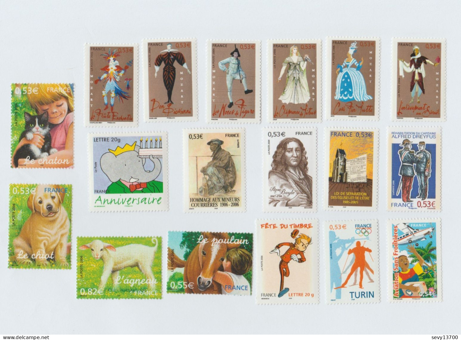 France 2006 49 Timbres Neufs Et Différents - Unused Stamps