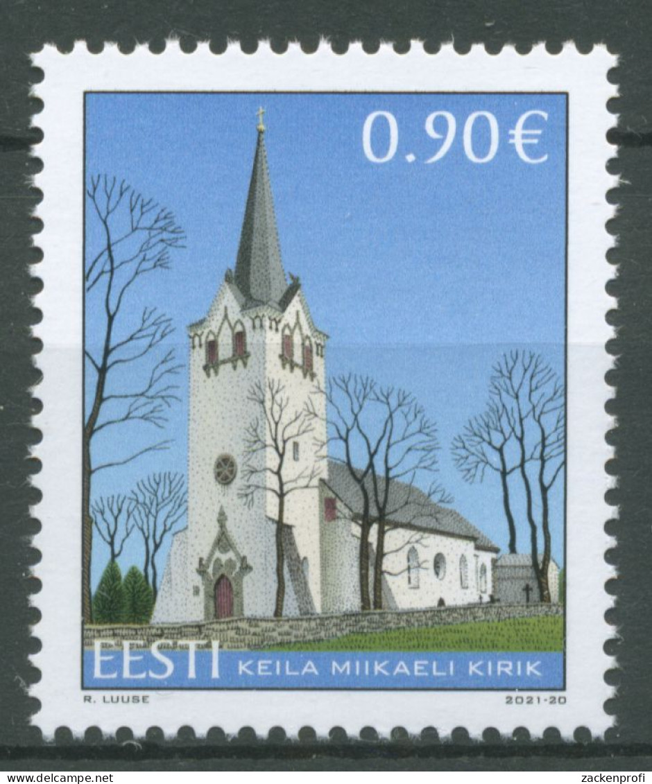 Estland 2021 Bauwerke Michaeliskirche Keila 1022 Postfrisch - Estonie
