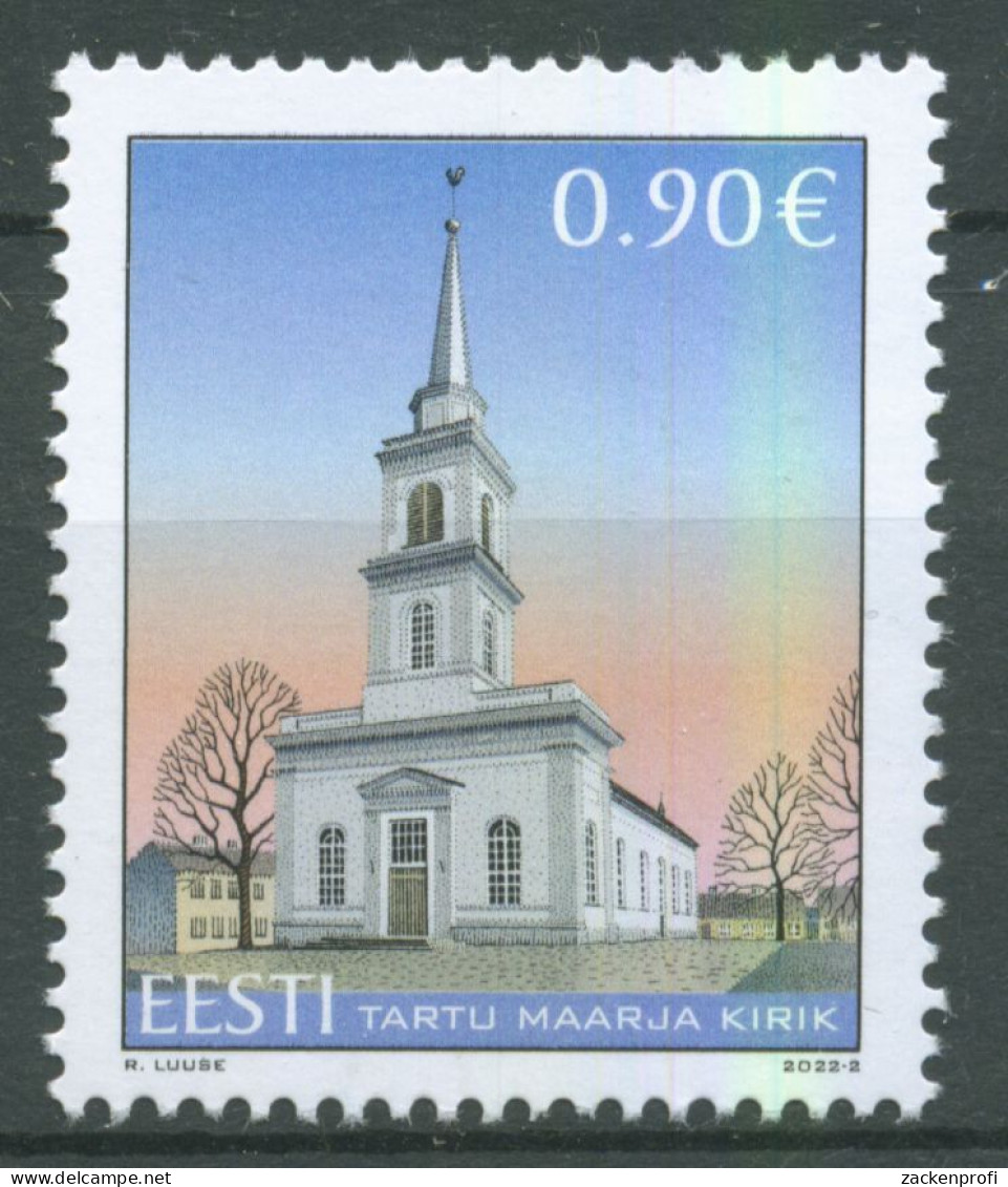 Estland 2022 Bauwerke Marienkirche Tartu 1033 Postfrisch - Estonia