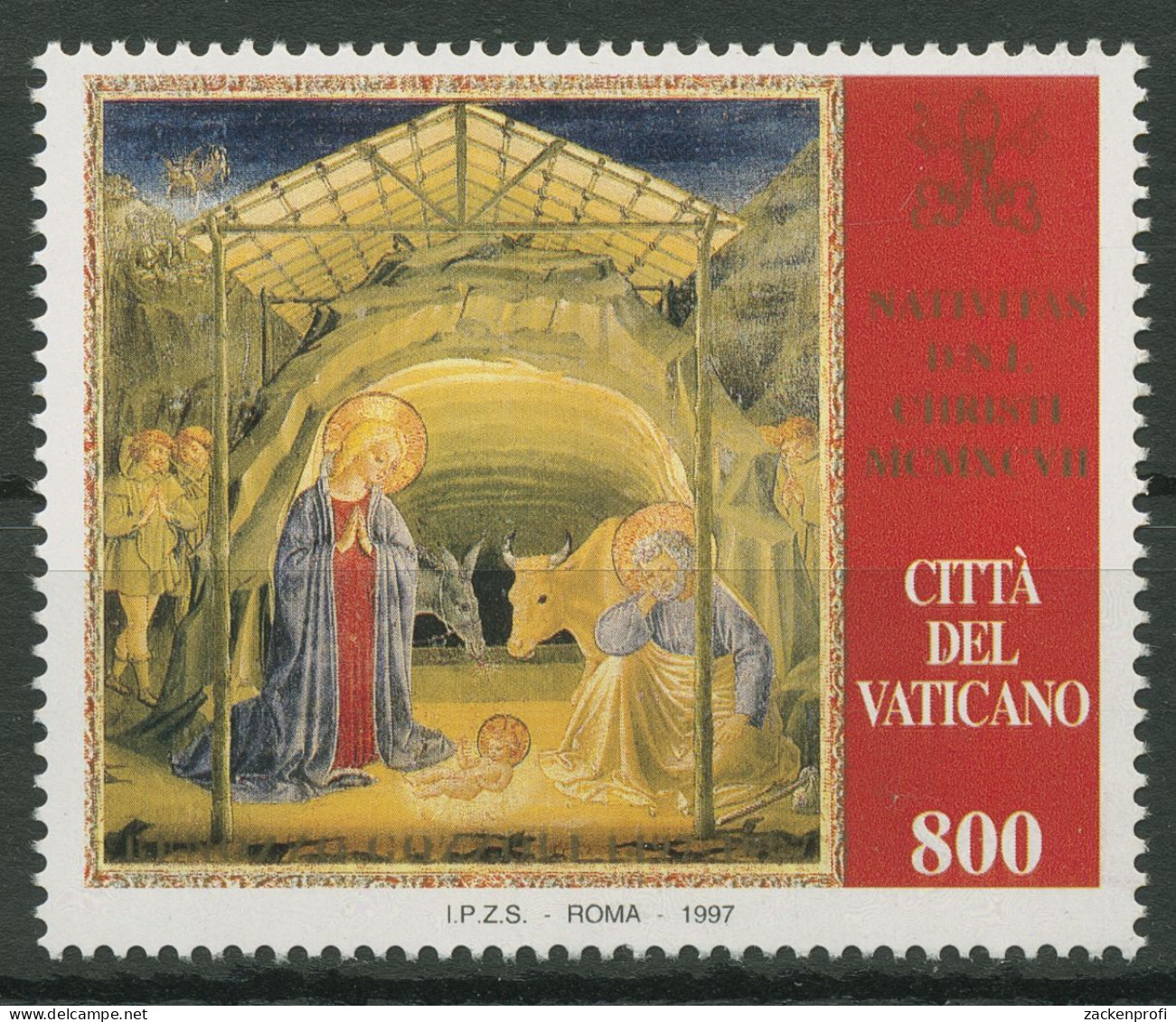 Vatikan 1997 Weihnachten Gemälde 1233 Postfrisch - Unused Stamps