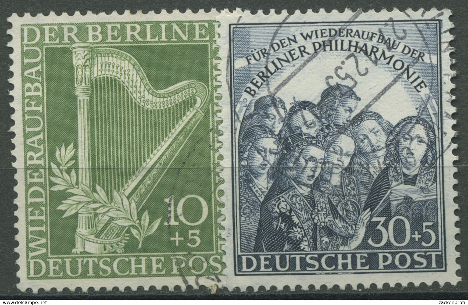 Berlin 1950 Berliner Philharmonie 72/73 Gestempelt (R80961) - Oblitérés