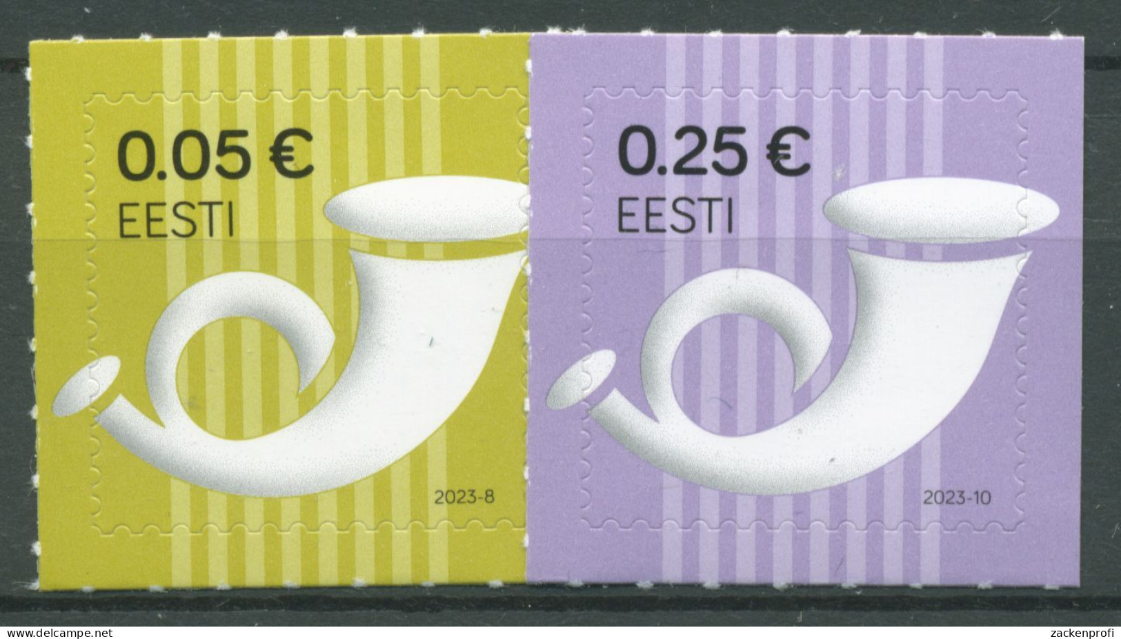Estland 2020 Freimarke Posthorn 988/89 II Postfrisch - Estonie