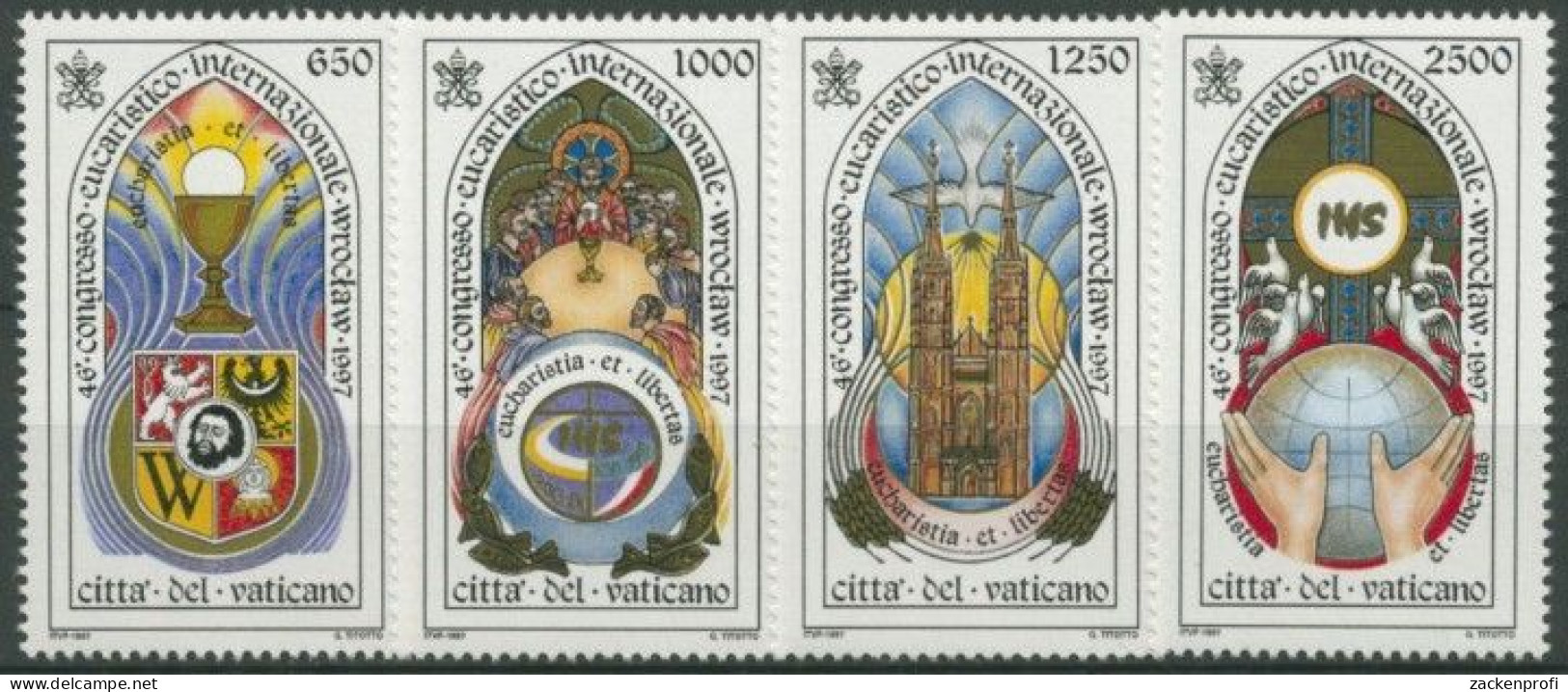 Vatikan 1997 Eucharistischer Weltkongreß Breslau 1217/20 Postfrisch - Ongebruikt