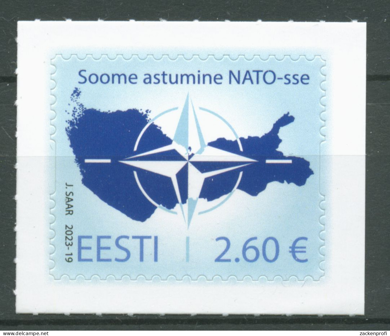 Estland 2023 Beitritt Finnlands Zur NATO 1077 Postfrisch - Estonie