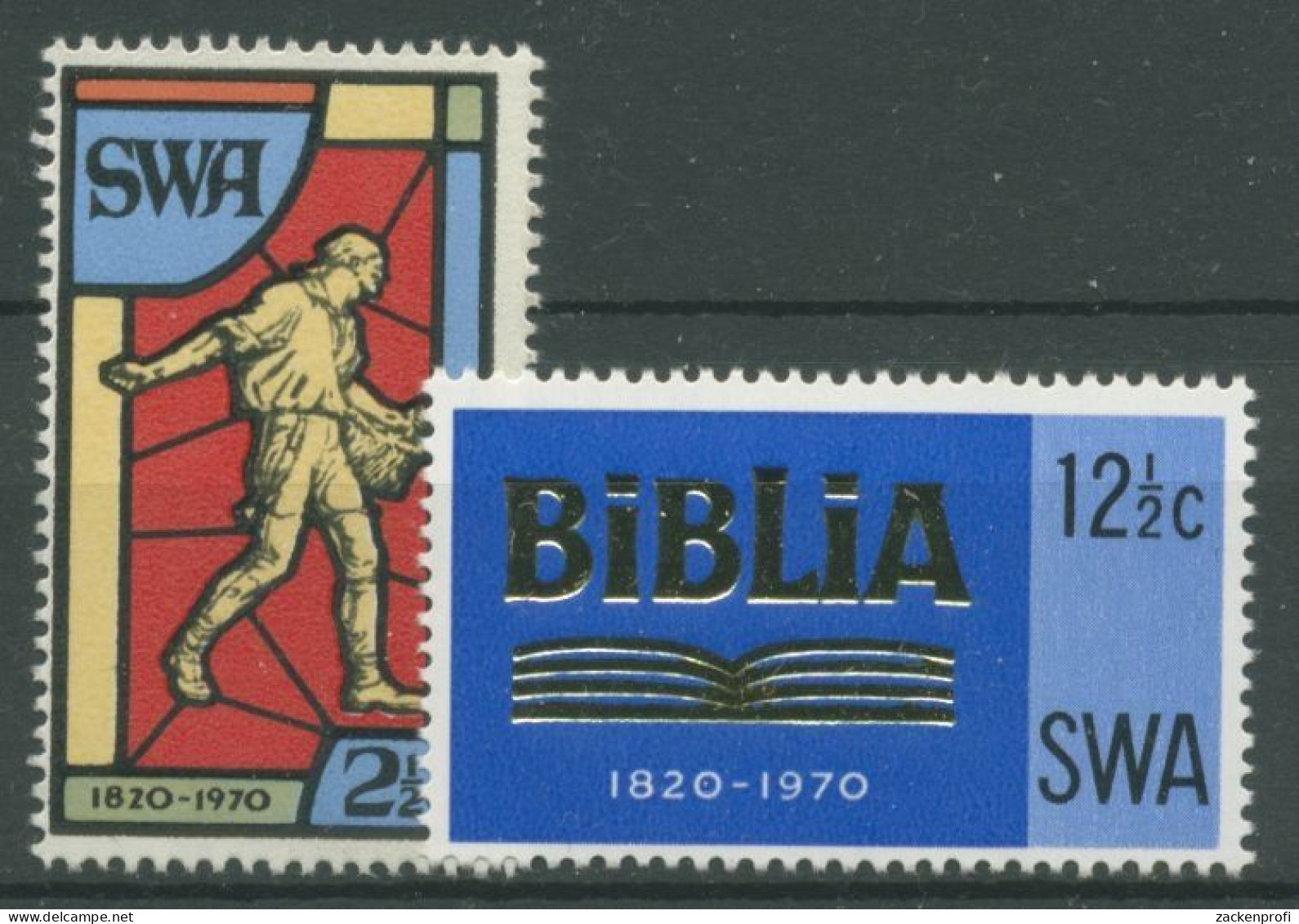 Südwestafrika 1970 150 J. Südafrikanische Bibelgesellschaft 358/59 Postfrisch - Zuidwest-Afrika (1923-1990)