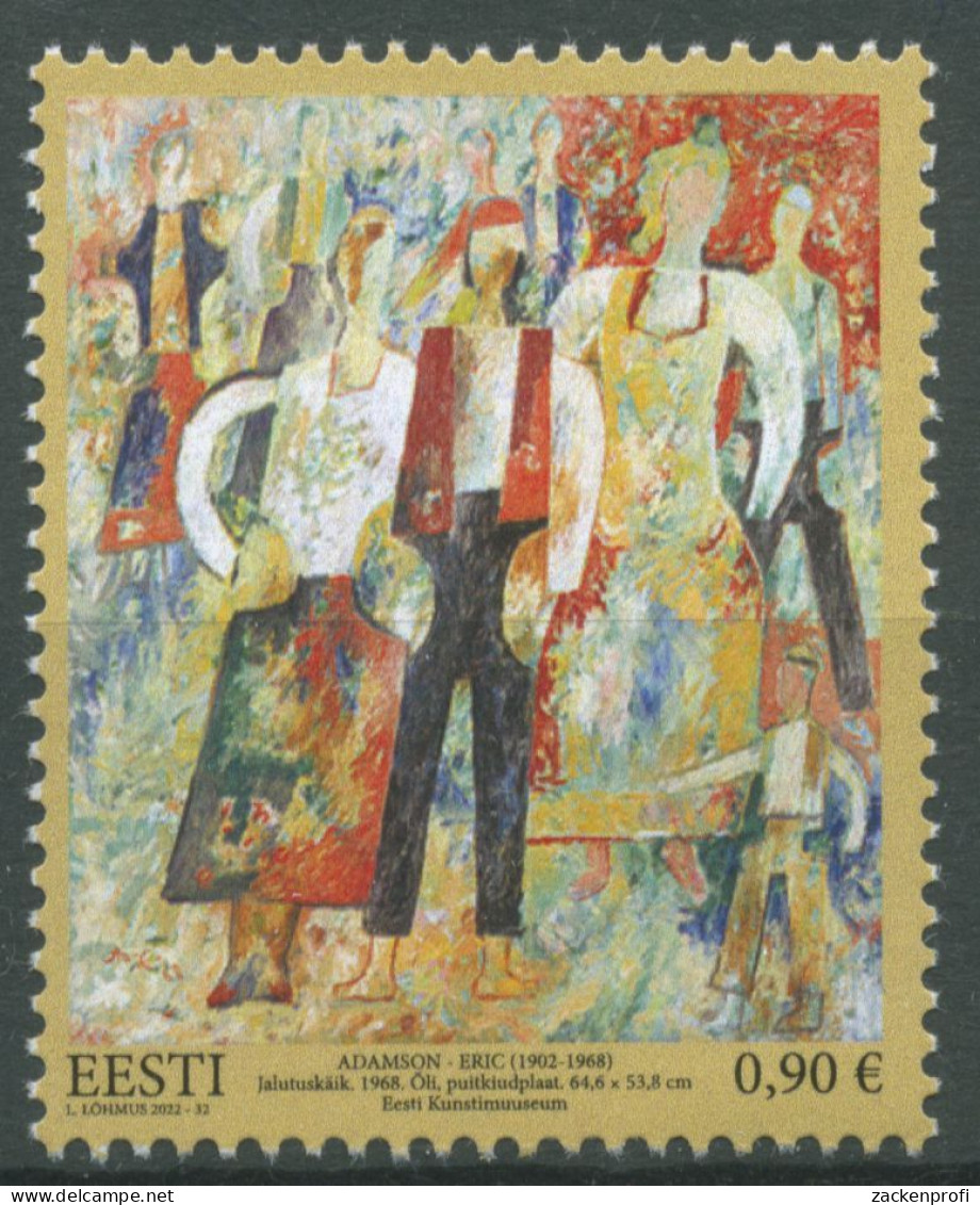 Estland 2022 Kunstmuseum Tallin Gemälde 1063 Postfrisch - Estonia