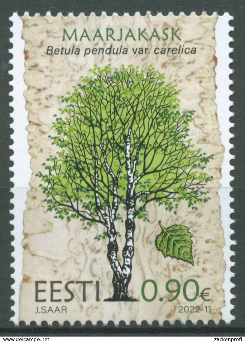 Estland 2022 Waldbäume Birke 1042 Postfrisch - Estonia