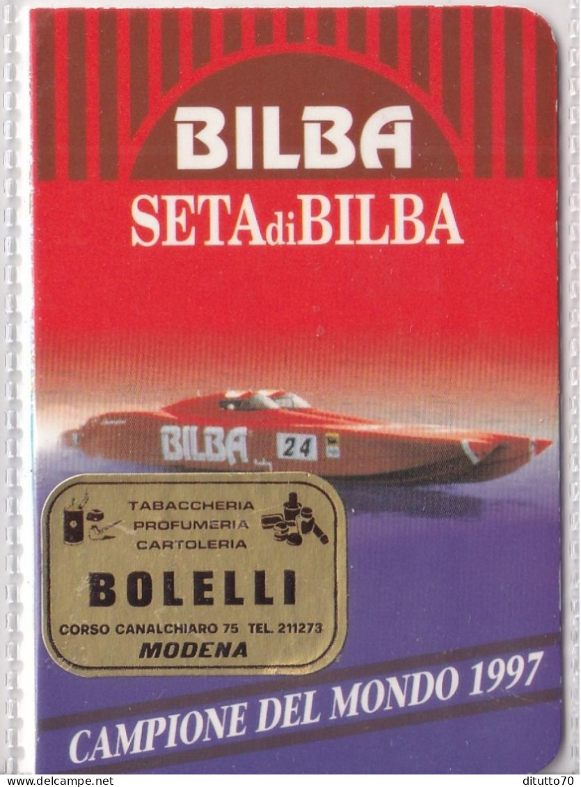 Calendarietto - Bilba  Tabaccheria Bolelli - Modena - Anno 1998 - Petit Format : 1991-00