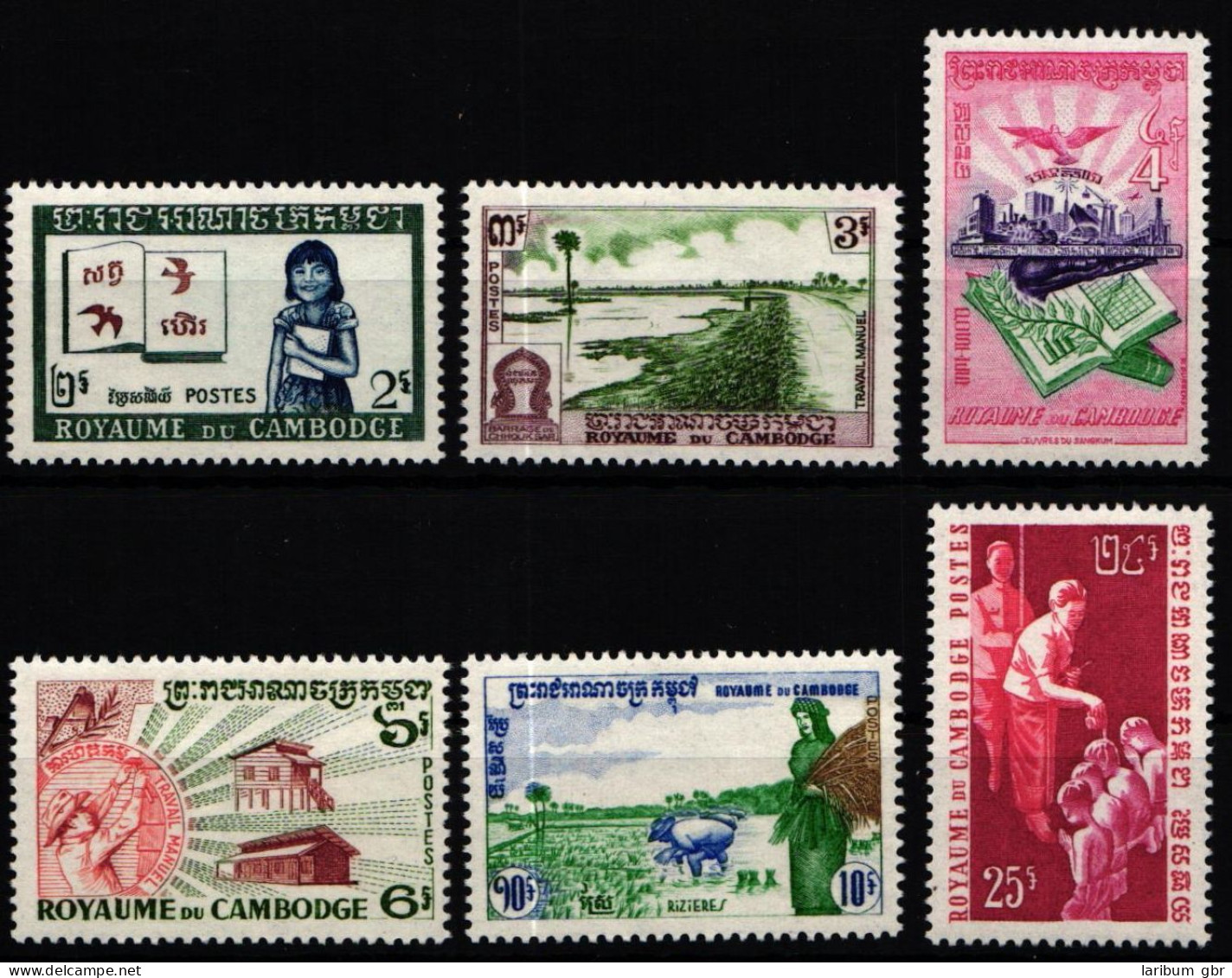 Kambodscha 106-111 Postfrisch #KX522 - Cambodja