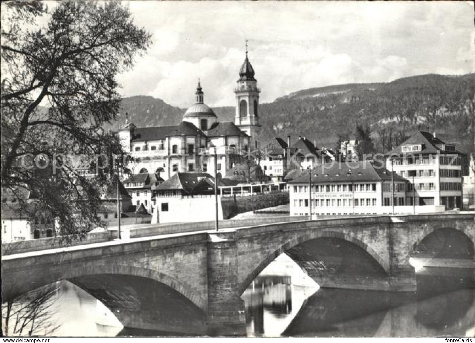 11822593 Solothurn Roetibruecke Mit St Ursen Kathedrale Solothurn - Autres & Non Classés