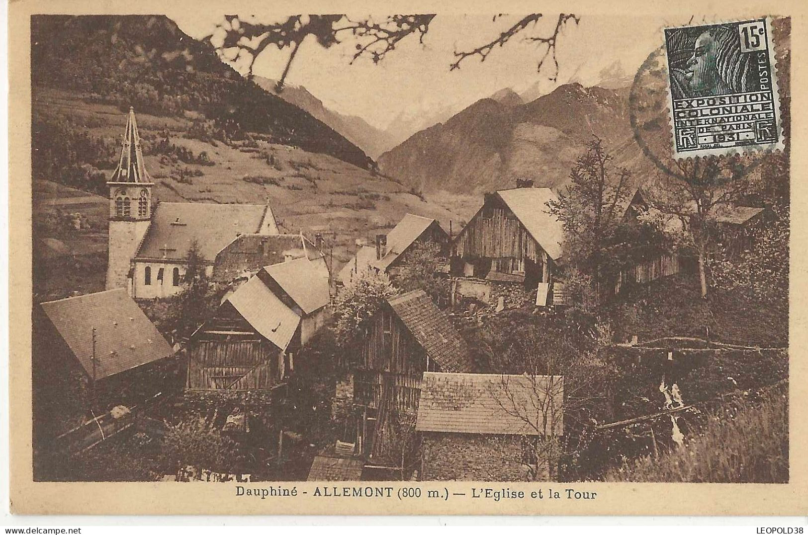 L'Eglise Et La Tour - Allemont