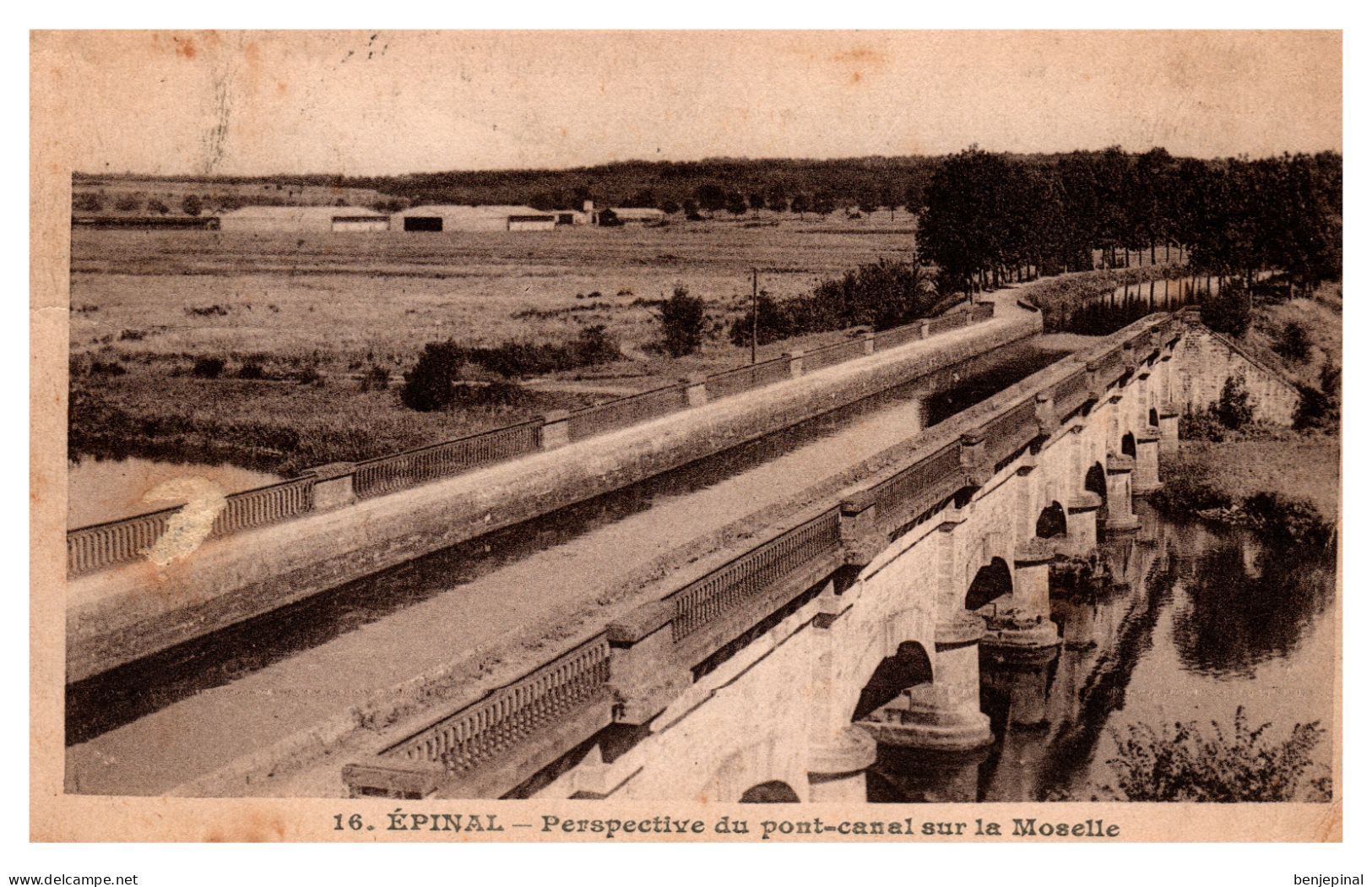 Epinal - Perspective Du Pont-Canal Sur La Moselle - Golbey