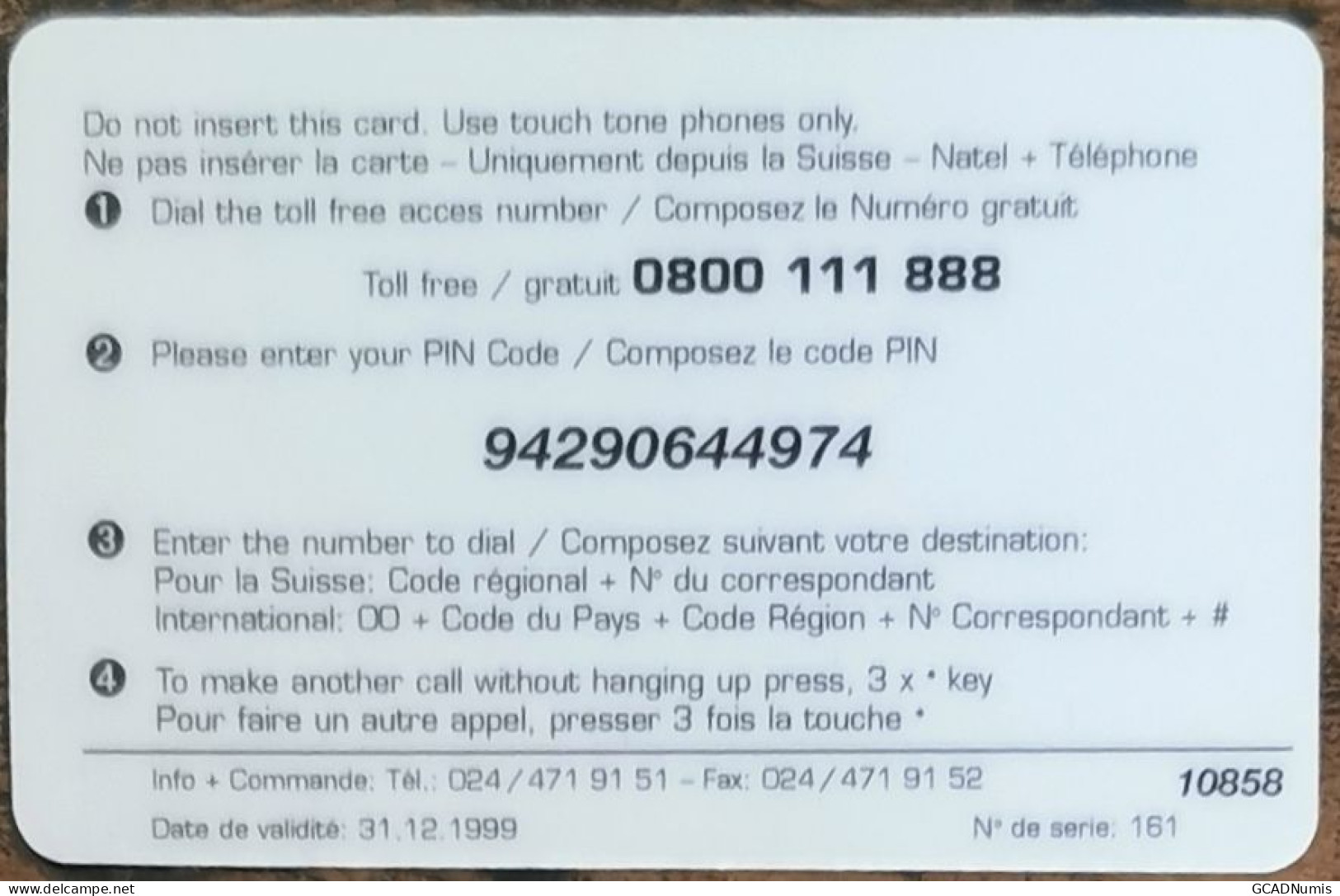Carte De Recharge - Connector 10 CHF Suisse - Télécarte ~26 - Switzerland