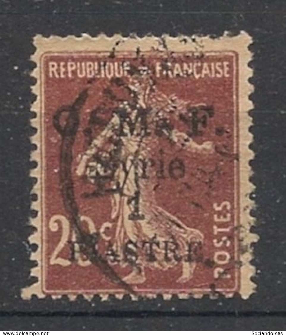 SYRIE - 1920-22 - N°YT. 60 - Type Semeuse 1pi Sur 20c Brun - Oblitéré / Used - Used Stamps