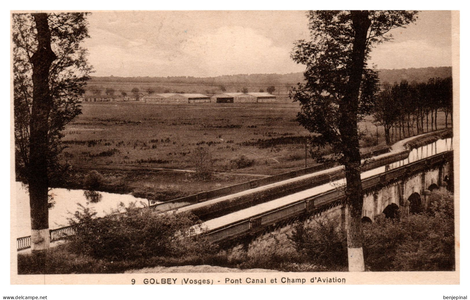 Golbey - Pont-Canal Et Champ D'Aviation - Golbey