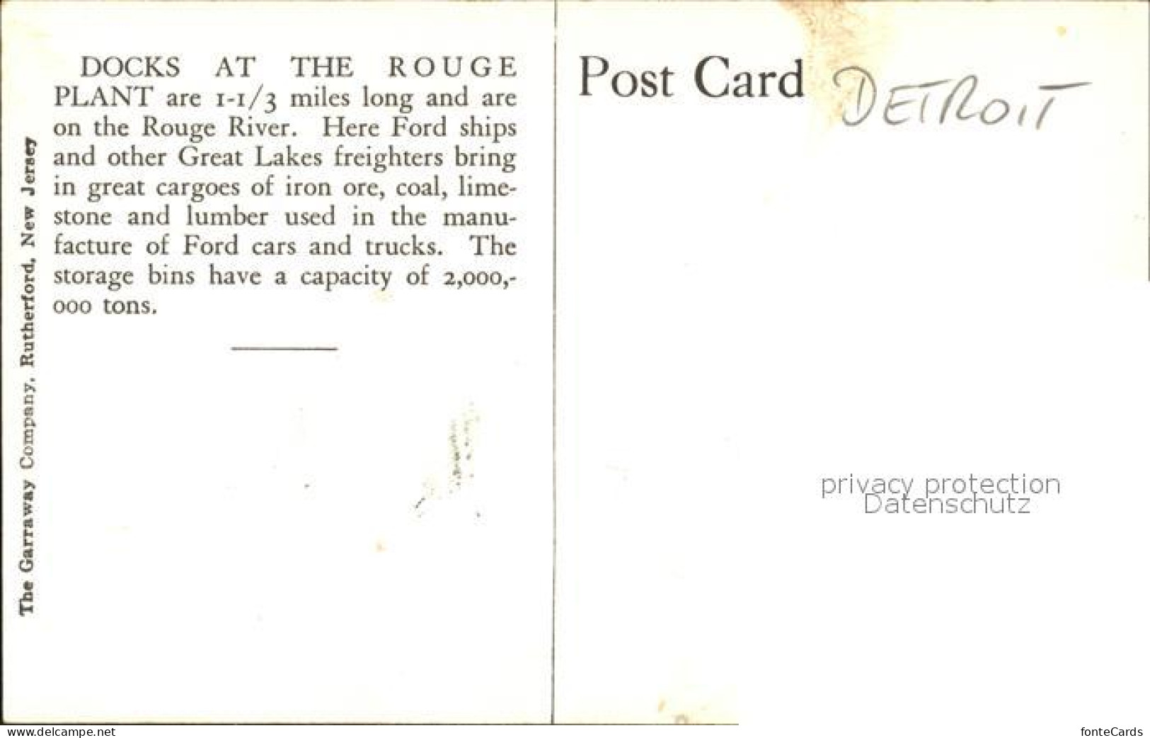 11818954 Detroit_Michigan Ford Motor Company Rouge Plant Docks - Andere & Zonder Classificatie