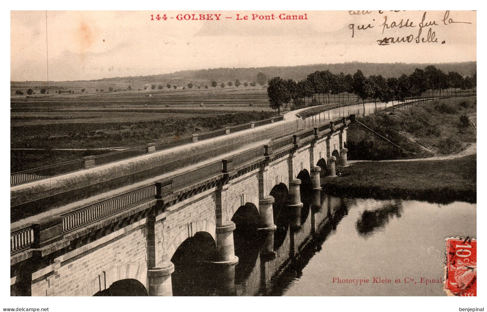 Golbey - Le Pont-Canal (éditeur Klein à Epinal) - Golbey