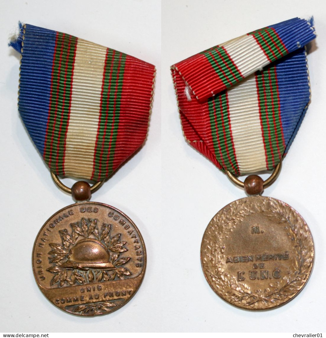 Médaille-FR-11c_UNC-Union Nationale Des Combattants_bronze_21-11-3 - Frankrijk