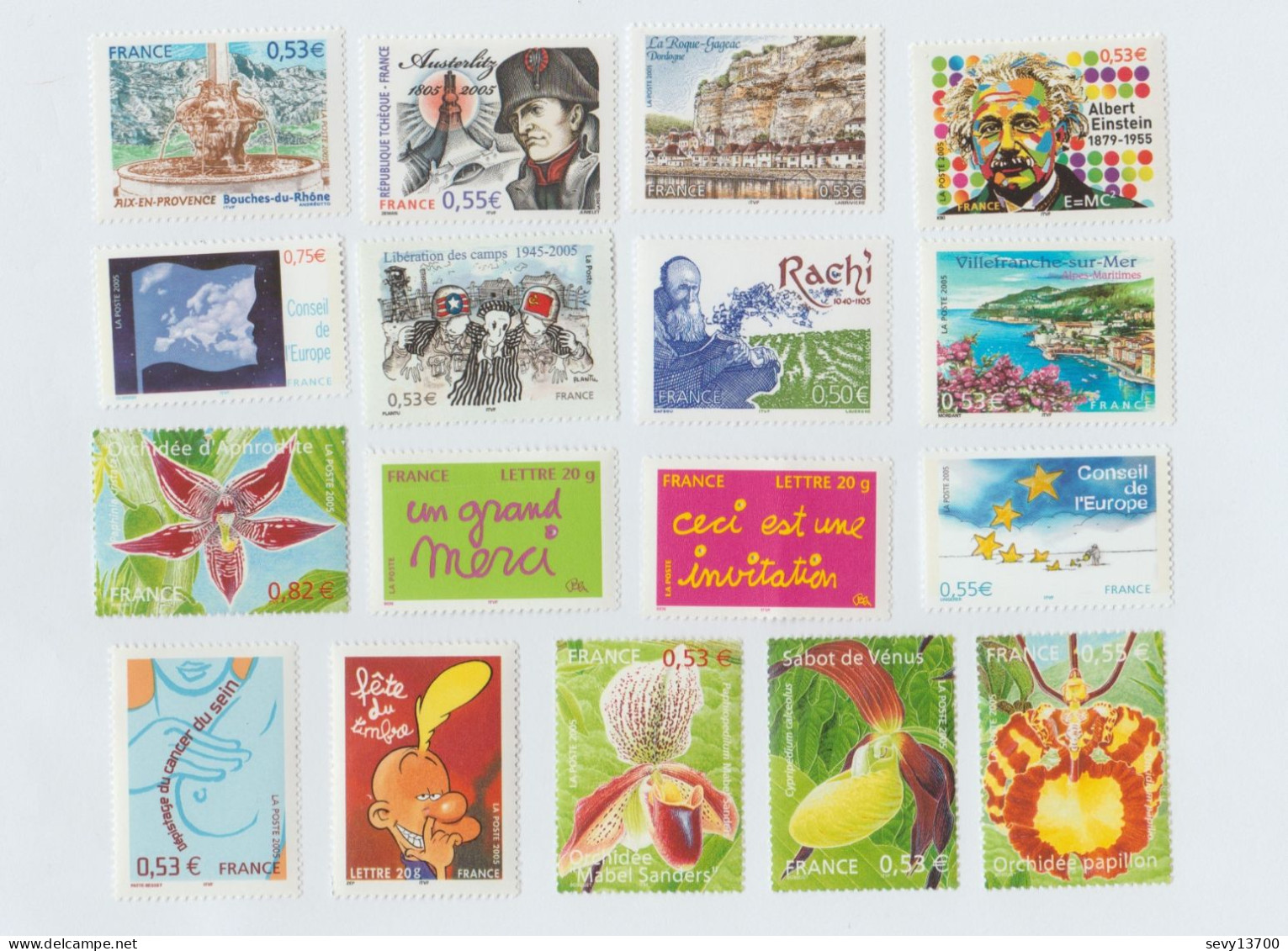 France 2005 Lot De 45 Timbres Neufs Et Différents - Unused Stamps