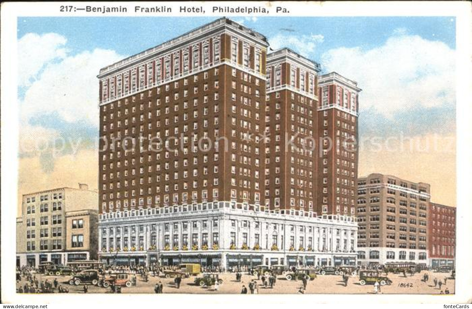 11807353 Philadelphia Pennsylvania Benjamin Franklin Hotel Philadelphia Pennsylv - Sonstige & Ohne Zuordnung