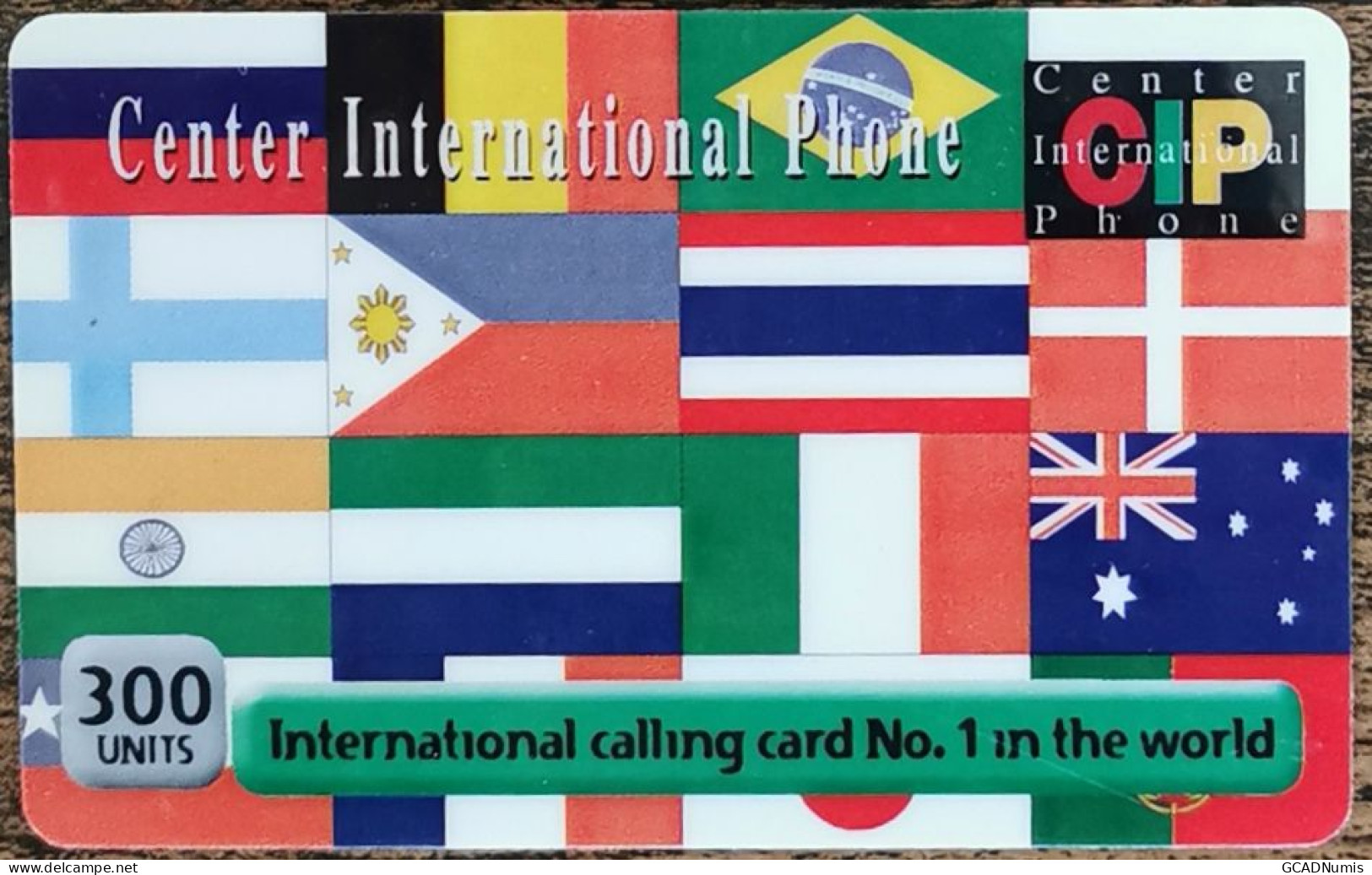 Carte De Recharge - Center International Phone CIP 300 Units USA - Télécarte ~28 - Andere & Zonder Classificatie