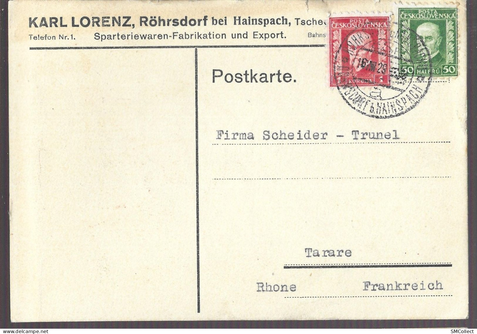 Lot De 4 Cartes Postales De L'entreprise Karl Lorenz, Située à Röhrsdorf Bei Bainspach (GF3942) - Brieven En Documenten