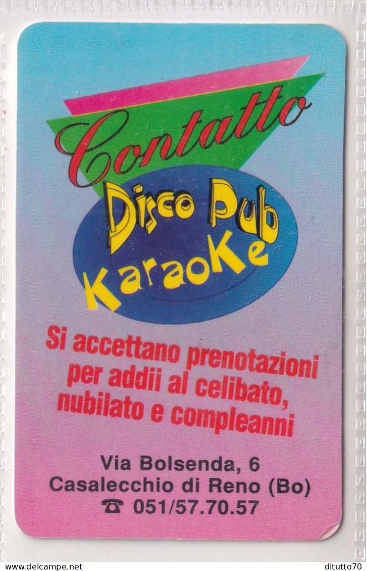 Calendarietto - Contatto - Disco Pub Karaoke - Casalecchio  Di Reno - Anno 1998 - Klein Formaat: 1991-00