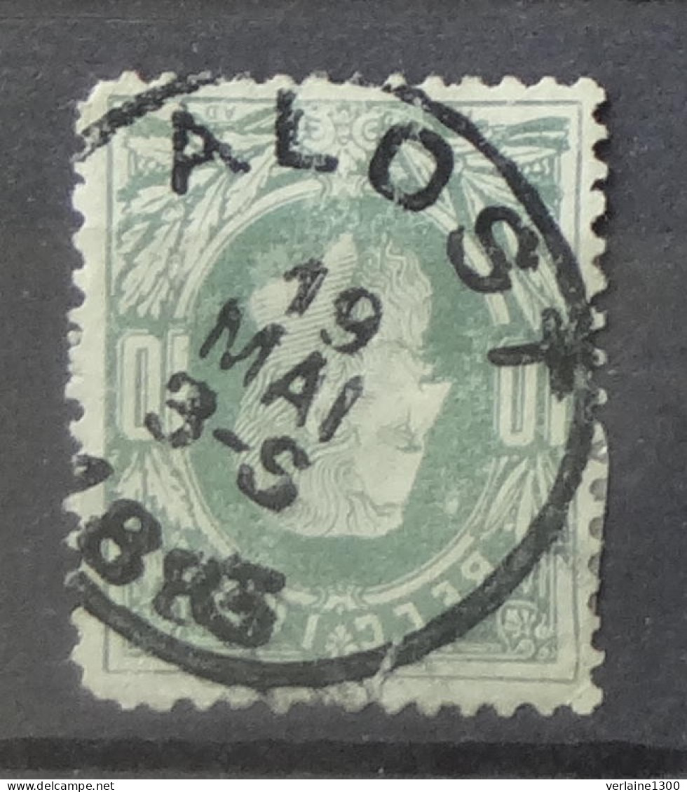 30 Avec Belle Oblitération Alost - 1869-1883 Leopoldo II