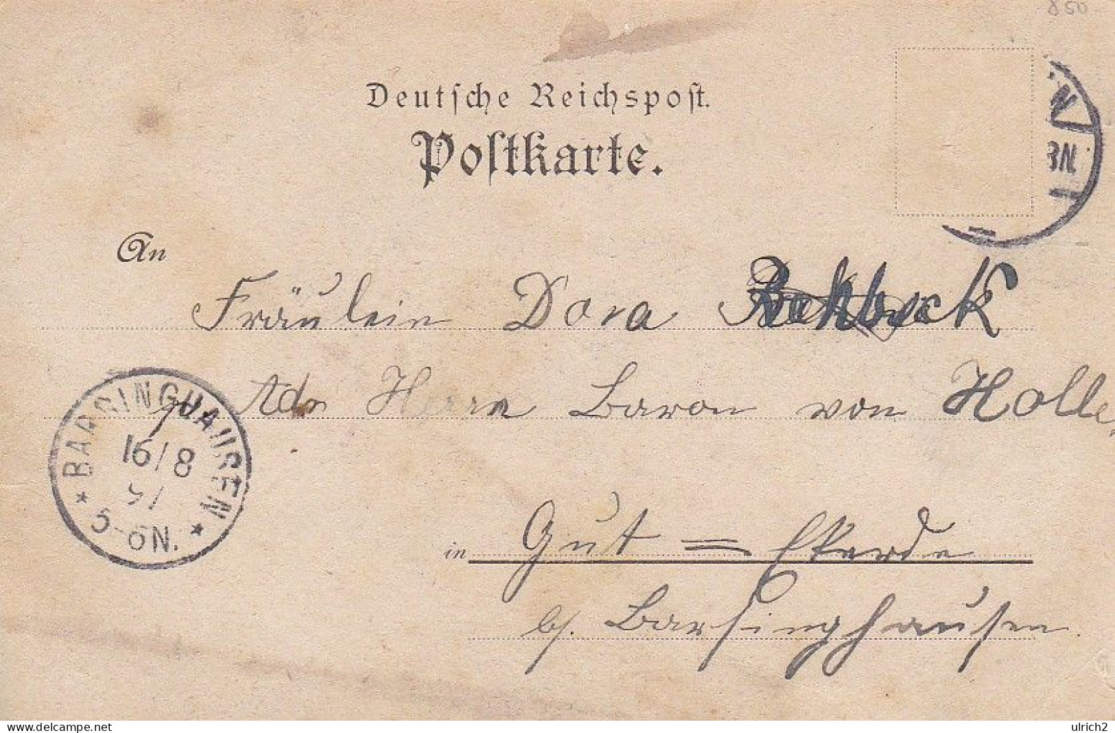 AK Herzliche Grüsse Aus Hameln - Klütturm Ratten - Litho - 1897 (69112) - Hameln (Pyrmont)
