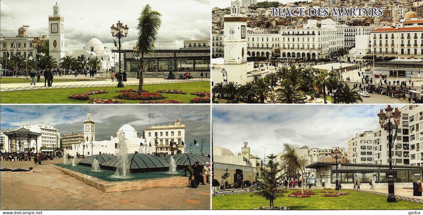 *Grande CPM- ALGÉRIE - ALGER - Centre - Place Des Martyrs - Multivue - Algiers