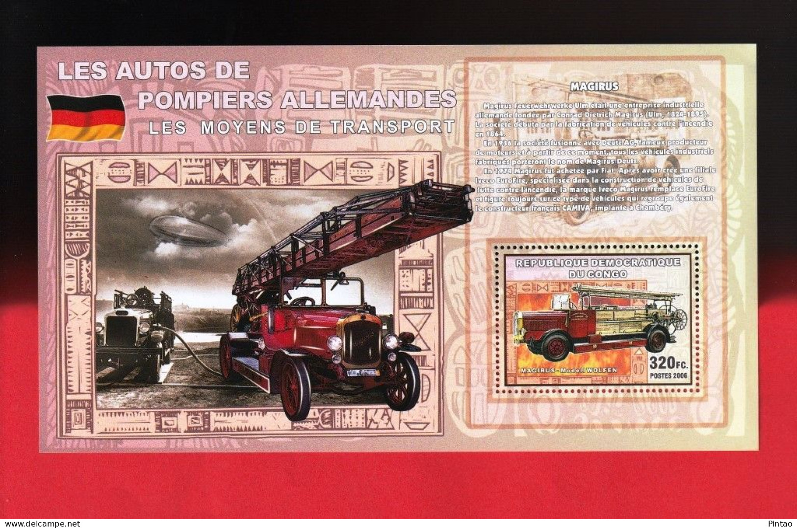 WW14434- CONGO 2006- MNH (BOMBEIROS) - LKW