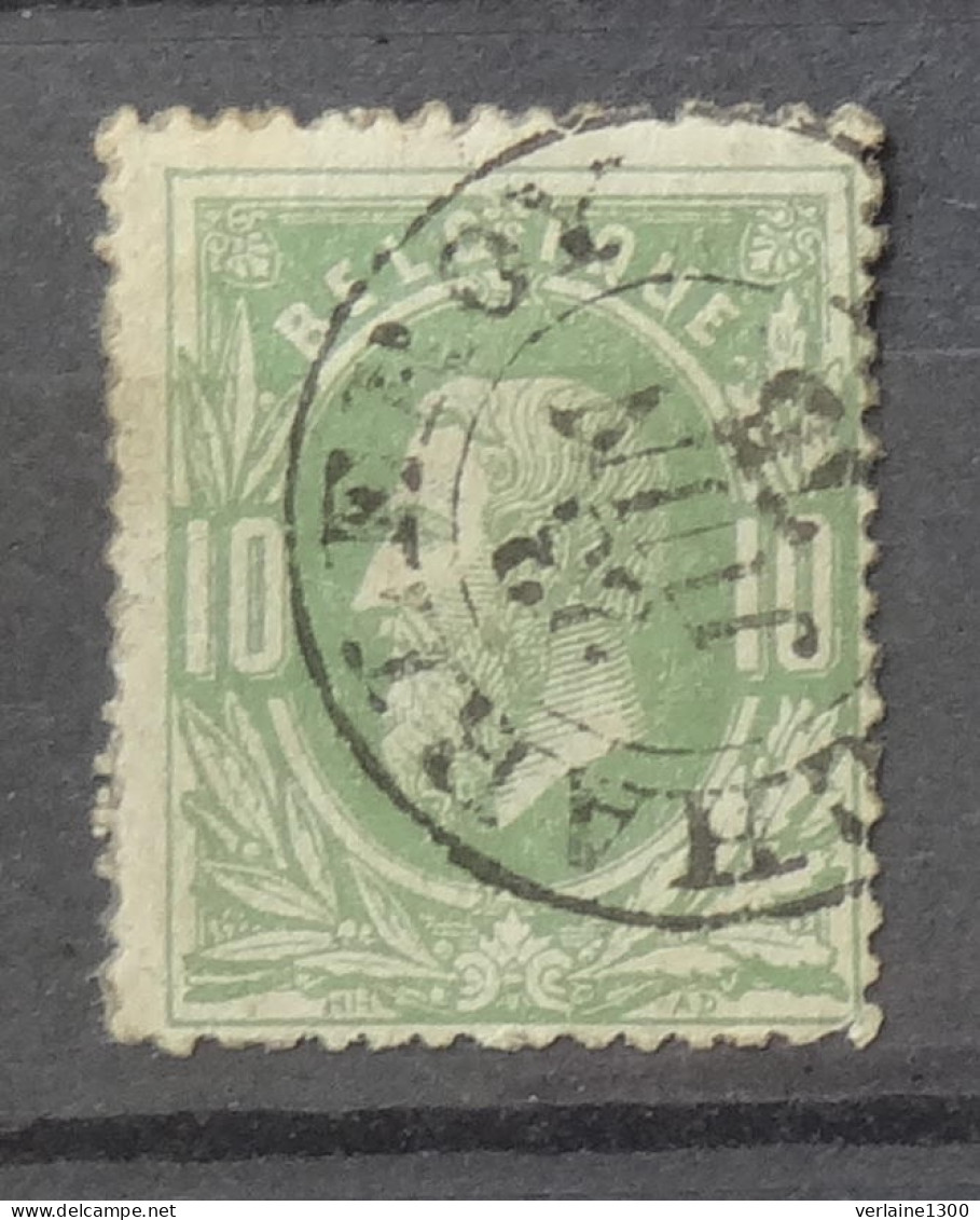 30 Avec Belle Oblitération Double Cercle Charleroy - 1869-1883 Leopoldo II