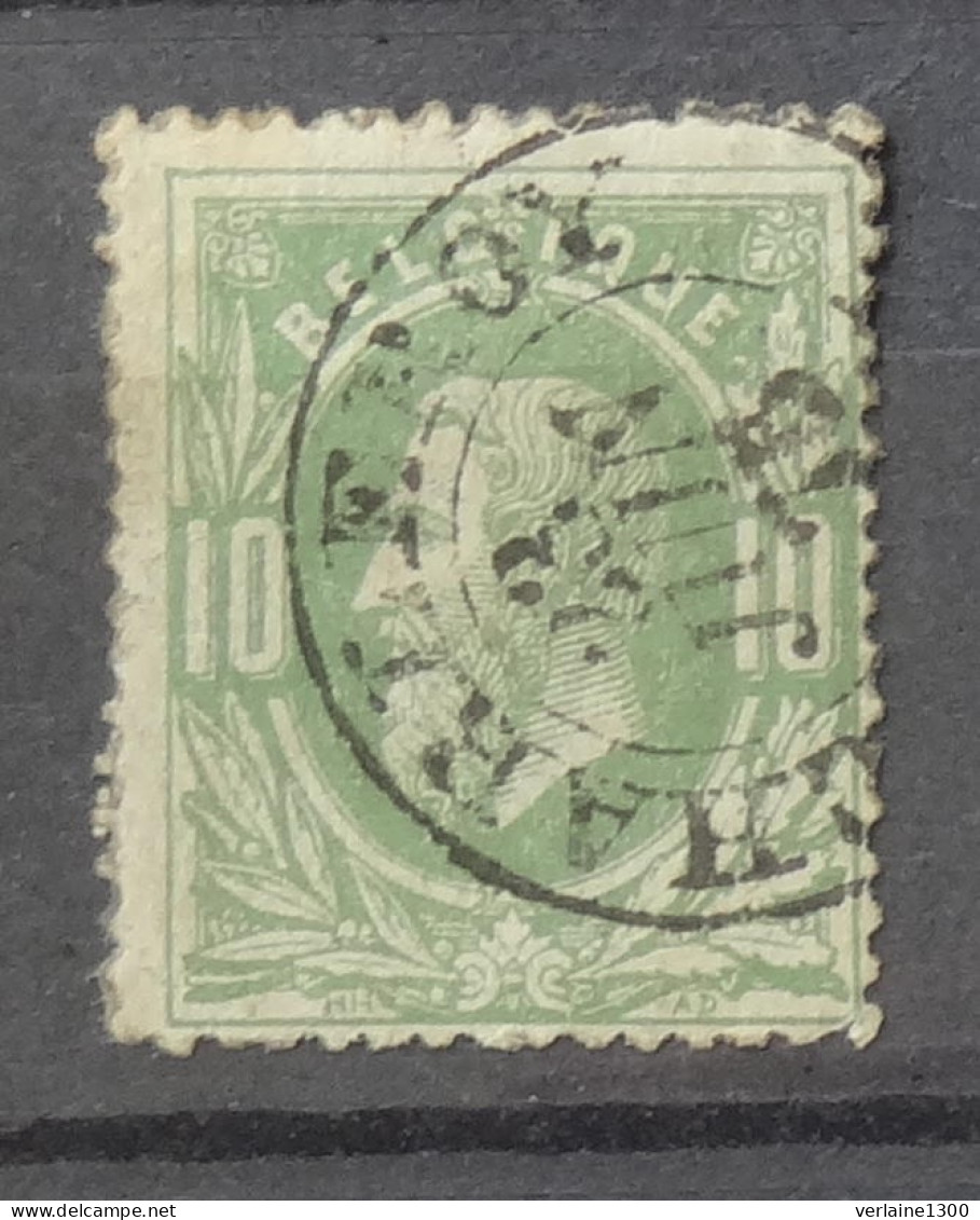 30 Avec Belle Oblitération Double Cercle Charleroy - 1869-1883 Leopold II