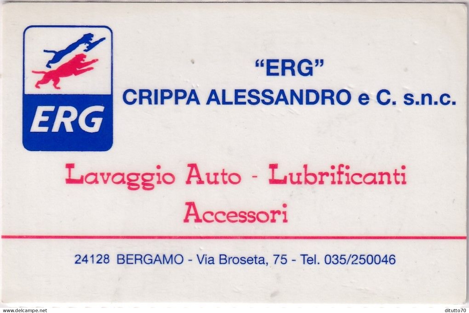 Calendarietto - ERG - Crippa Alessandro - Bergamo - Anno 1998 - Small : 1991-00