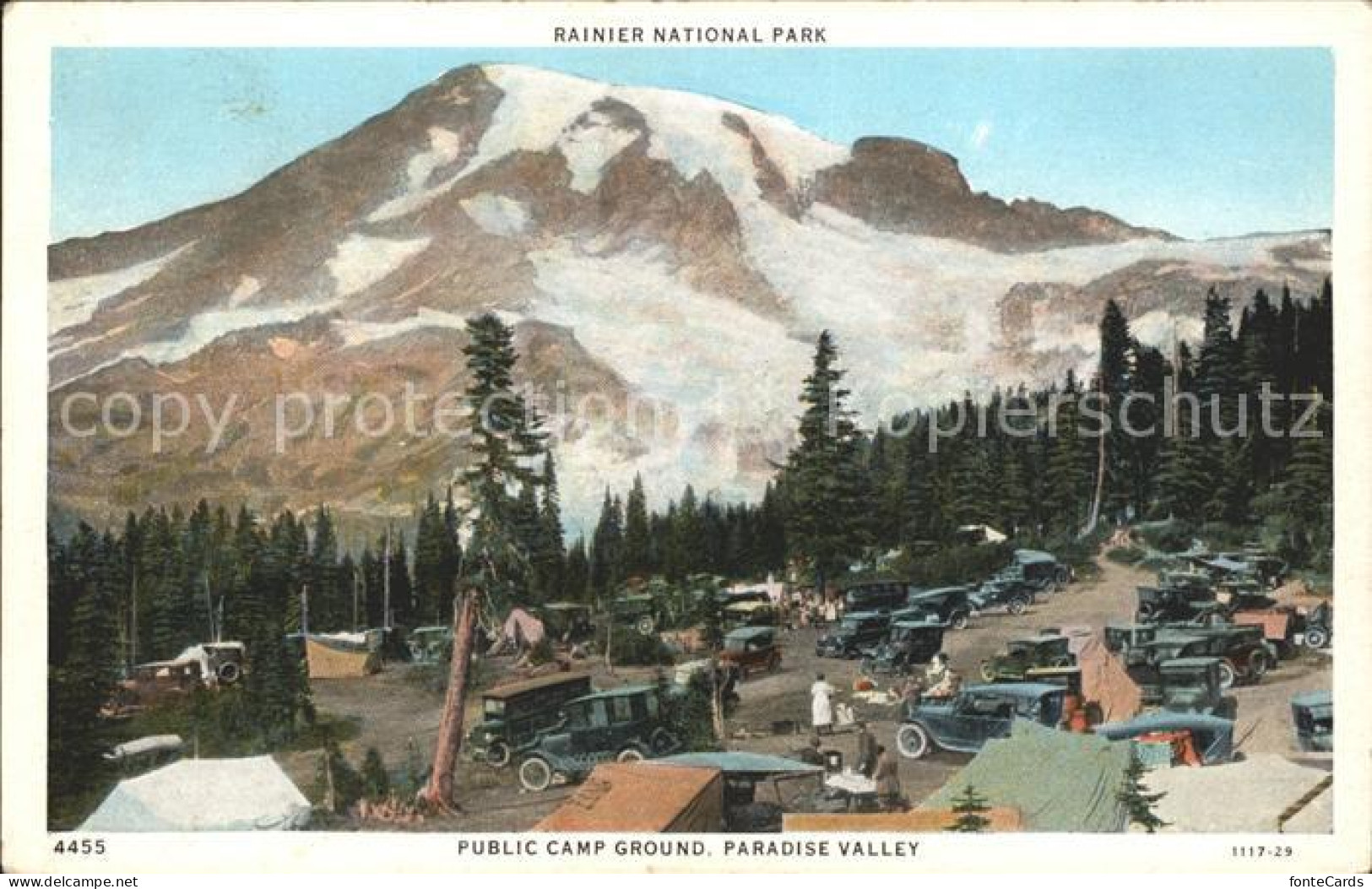 11807100 Washington_US-State Mount Rainier National Park Public Camp Ground Para - Autres & Non Classés