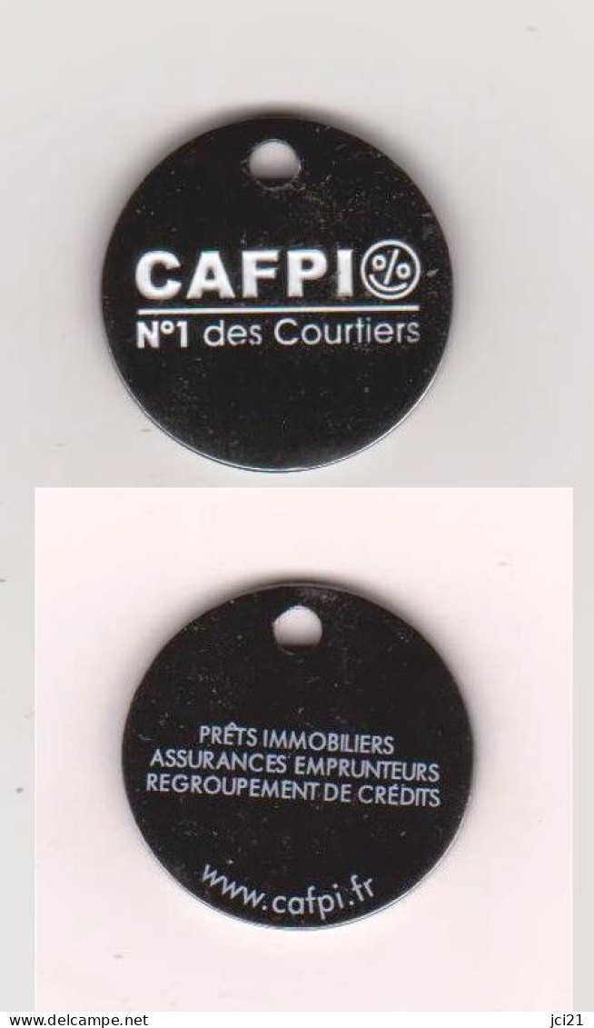Jeton De Caddie " CAFPI " N°1 Des Courtiers (A)_Je365 - Einkaufswagen-Chips (EKW)