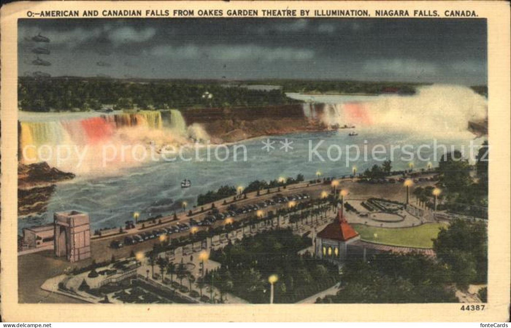 11807014 Niagara Falls Ontario American And Canadian Falls From Oakes Garden The - Non Classés