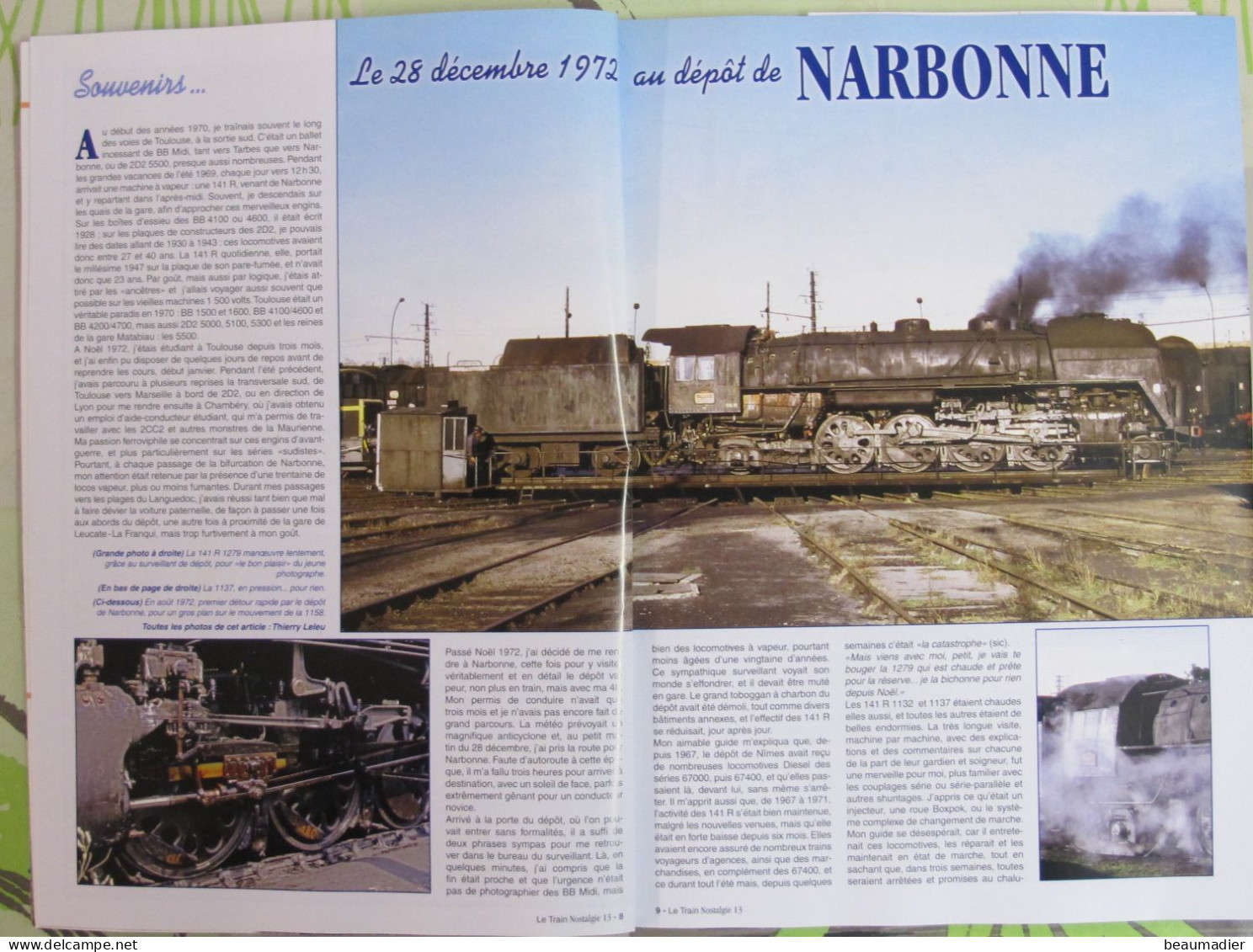 Le Train Nostalgie N°13 Printemps 2019 Briançon BB67400 Blanc-Argent BB15000 Narbonne 150CV Limoges-Montjovis Garratt - Eisenbahnen & Bahnwesen