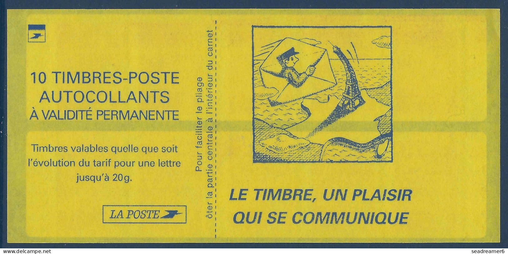 Carnet LUQUET " LE TIMBRE UN PLAISIR QUI SE COMMUNIQUE " N°3085a-C3 Variété Grosse Tache Sur FR Et Dans Le Coin En Bas - Modern : 1959-...
