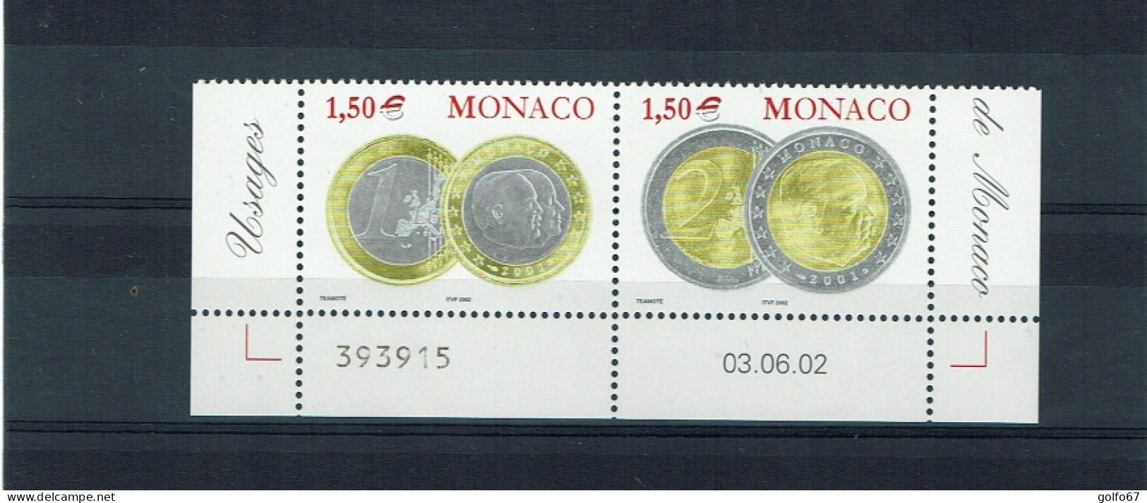 MONACO 2002 Y&T N° 2358 - 2359 NEUF** - Unused Stamps