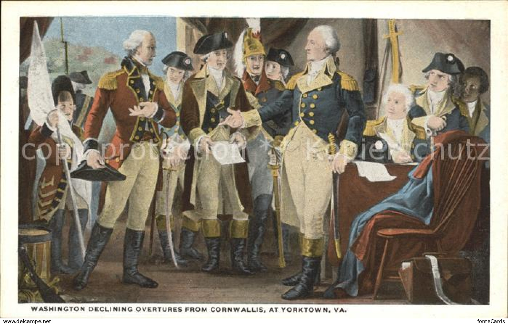 11806963 Yorktown_Virginia Washington Declining Overtures From Cornwallis - Altri & Non Classificati