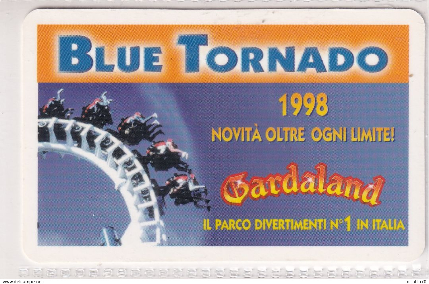 Calendarietto - Gardaland - Blue Tornado - Anno 1998 - Petit Format : 1991-00