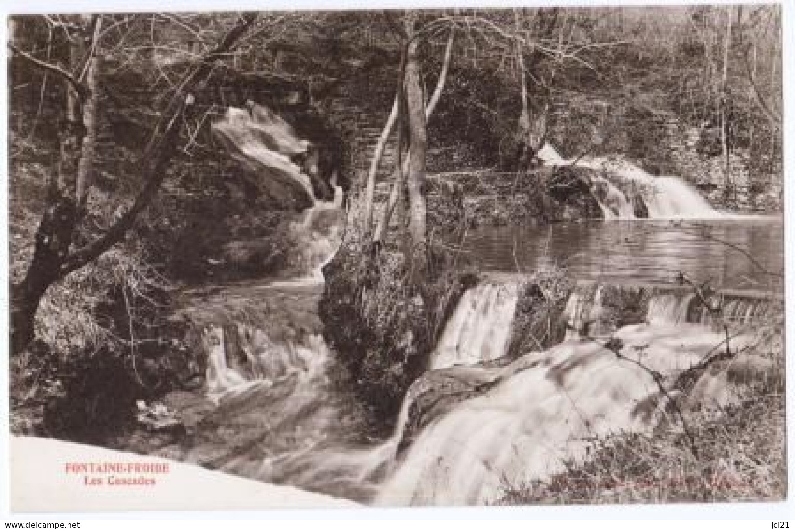 CPA FRANCE - 21 SAVIGNY LES BEAUNE FONTAINE FROIDE LES CASCADES (1983)_CP504 - Beaune